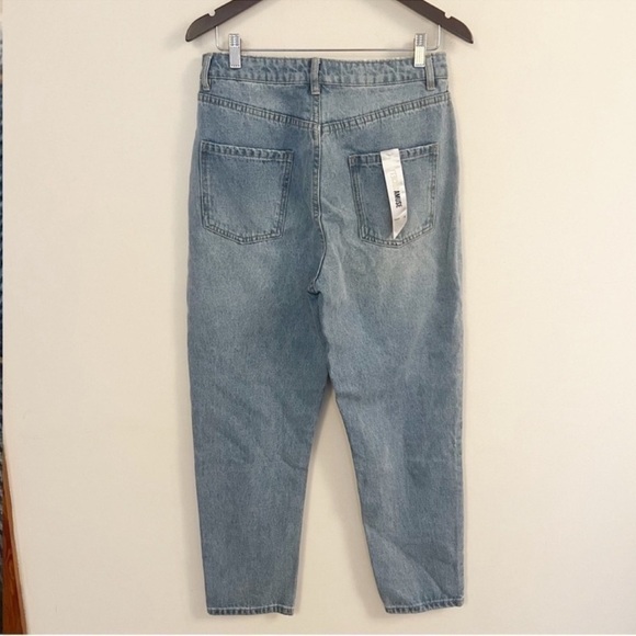 Amuse Society Stella Mid-rise Jeans Light Blue Tapered Button Fly Size 29 NEW - Picture 5 of 10